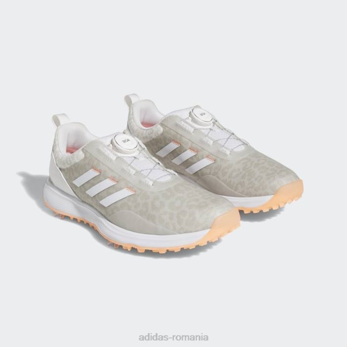 Adidas s2g boa pantofi de golf albi femei alb/coral 2JBN8468