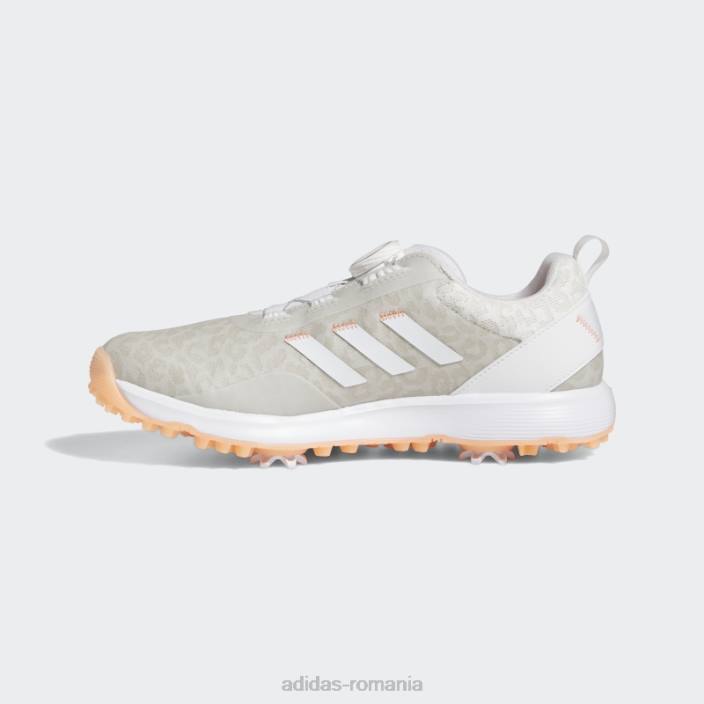 Adidas s2g boa pantofi de golf albi femei alb/coral 2JBN8468