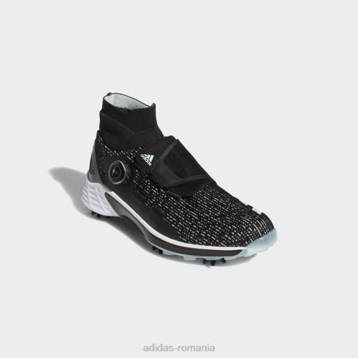 Adidas zg21 motion primegreen boa pantofi de golf cu tăietură mijlocie negru femei negru/mentă/alb 2JBN2204