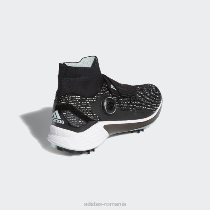 Adidas zg21 motion primegreen boa pantofi de golf cu tăietură mijlocie negru femei negru/mentă/alb 2JBN2204