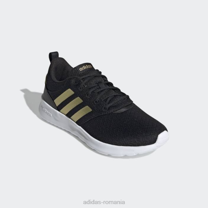 Adidas pantofi qt racer 2.0 negri femei negru/auriu metalic/alb 2JBN2108
