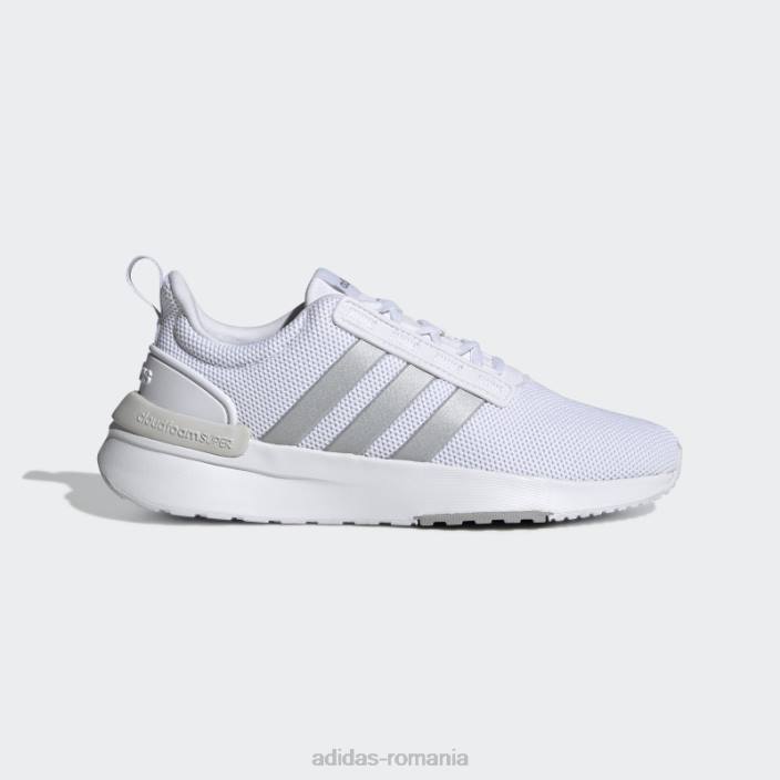 Adidas pantofi silver racer tr21 femei alb/argintiu/gri 2JBN3099