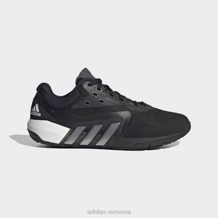 Adidas pantofi antrenori albi dropset femei negru/argintiu/alb 2JBN8345