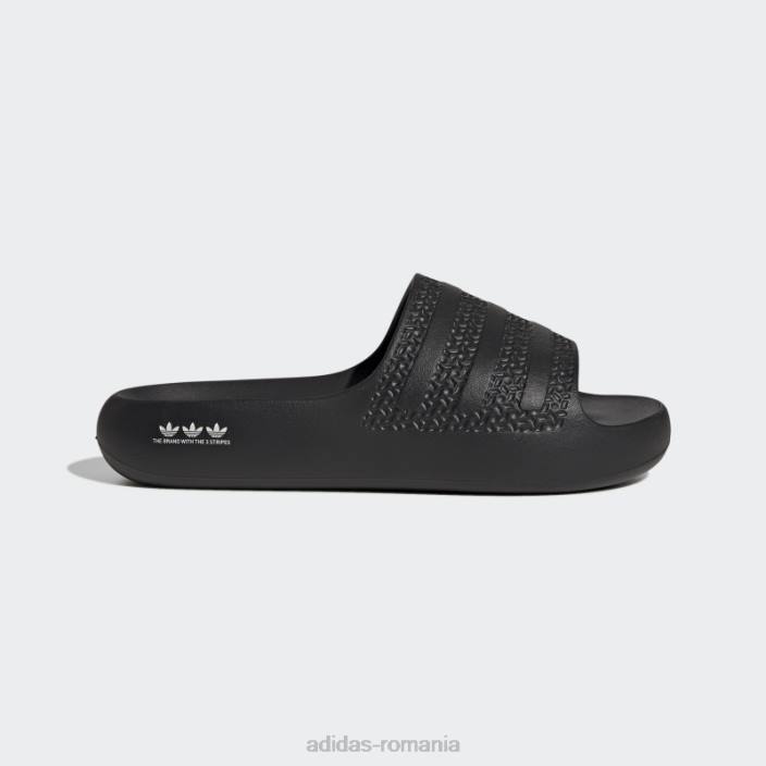 Adidas adilette ayoon slides black femei alb negru 2JBN8306