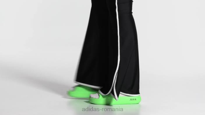 Adidas adilette ayoon slides green femei verde/negru 2JBN8474