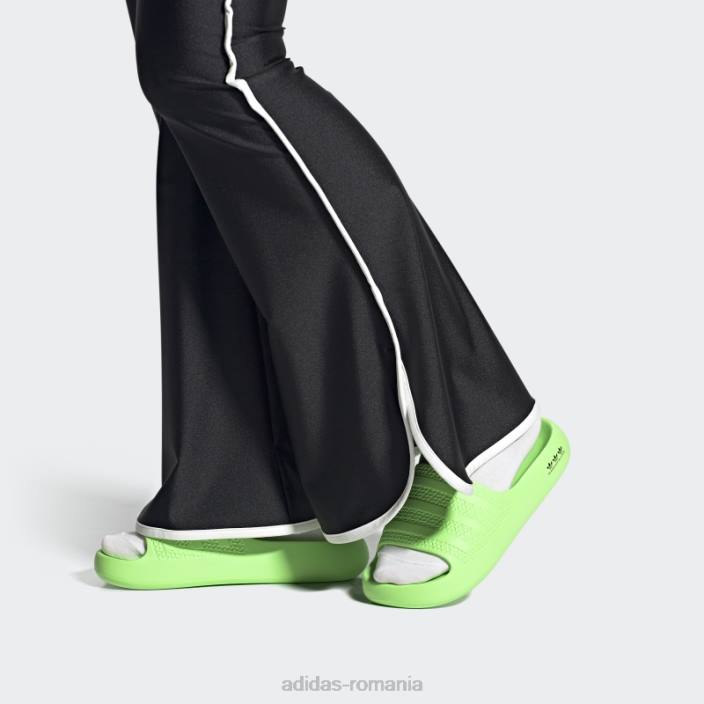 Adidas adilette ayoon slides green femei verde/negru 2JBN8474