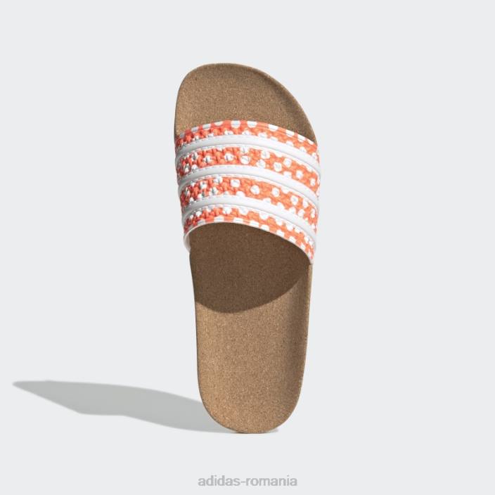 Adidas adilette slides beam orange femei fascicul portocaliu/alb/gumă 2JBN16292