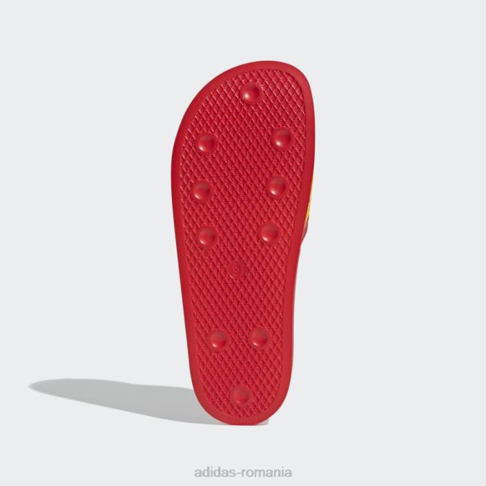 Adidas adilette slides galben femei Roșu / galben 2JBN16329
