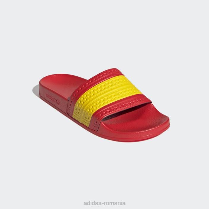 Adidas adilette slides galben femei Roșu / galben 2JBN16329