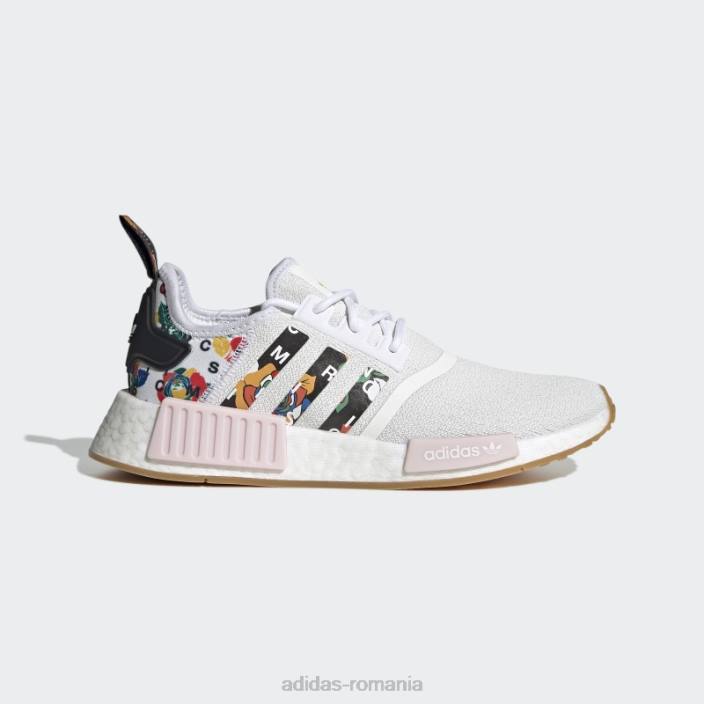 Adidas alb bogat mnisi nmd-r1 pantofi adidas femei alb/culoarea furnizorului/roz 2JBN8673