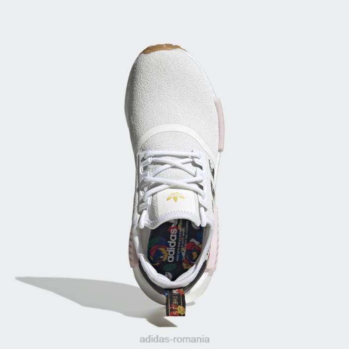 Adidas alb bogat mnisi nmd-r1 pantofi adidas femei alb/culoarea furnizorului/roz 2JBN8673