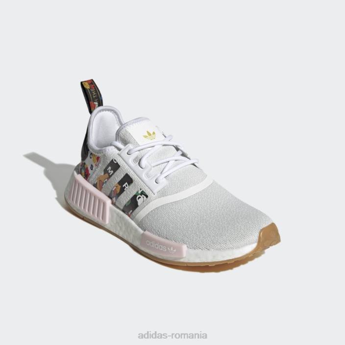 Adidas alb bogat mnisi nmd-r1 pantofi adidas femei alb/culoarea furnizorului/roz 2JBN8673