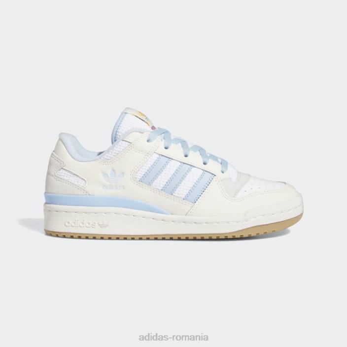 Adidas alb forum pantofi mijlocii moda femei zori alb/argintii 2JBN2048