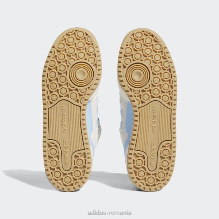 Adidas alb forum pantofi mijlocii moda femei zori alb/argintii 2JBN2048
