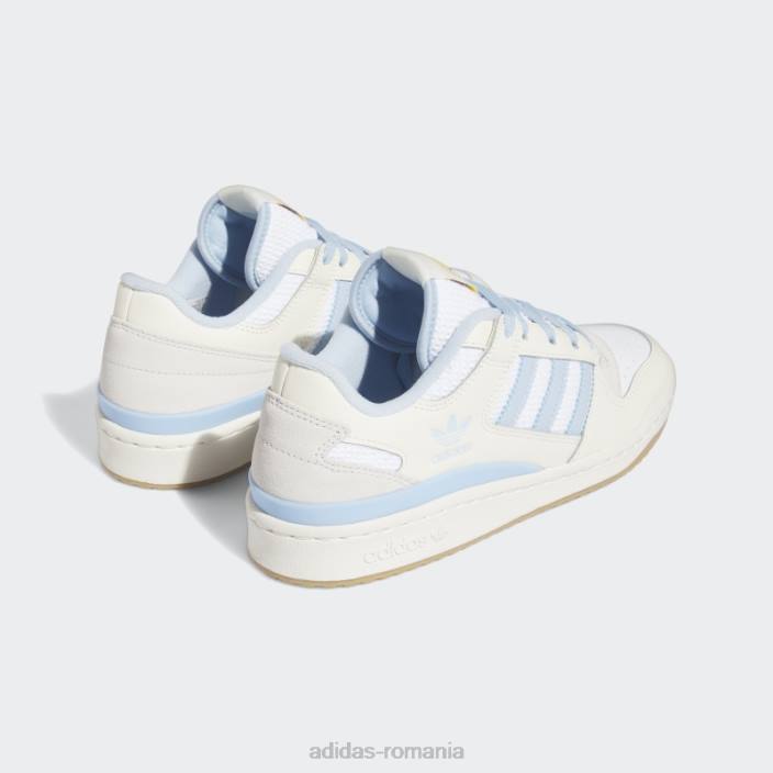 Adidas alb forum pantofi mijlocii moda femei zori alb/argintii 2JBN2048