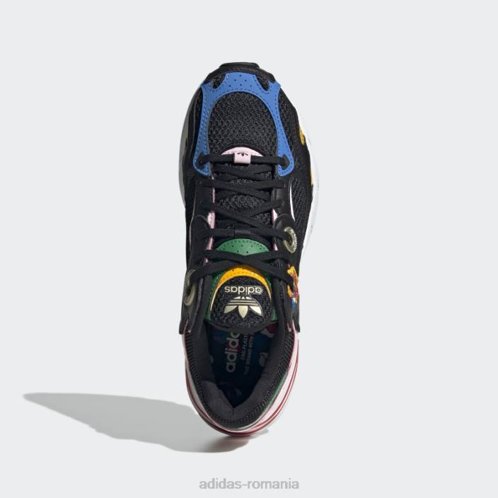 Adidas bogat mnisi astir pantofi negri femei negru/verde/roz 2JBN15914