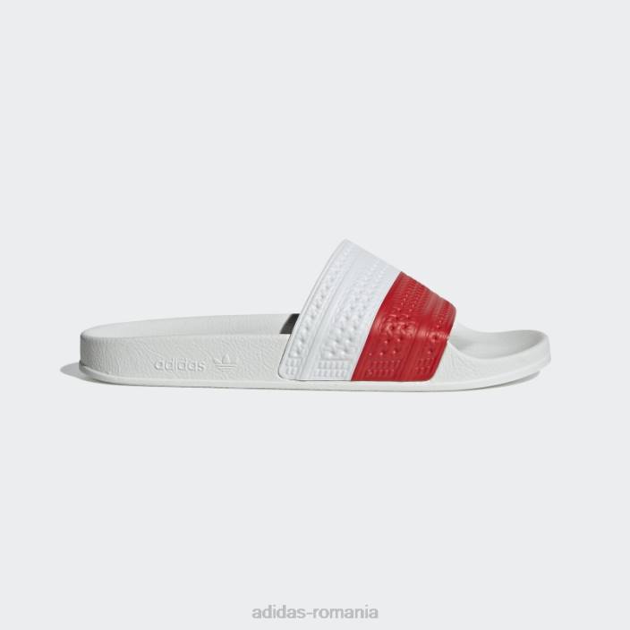 Adidas diapozitive adilette roșii femei alb roșu 2JBN16325