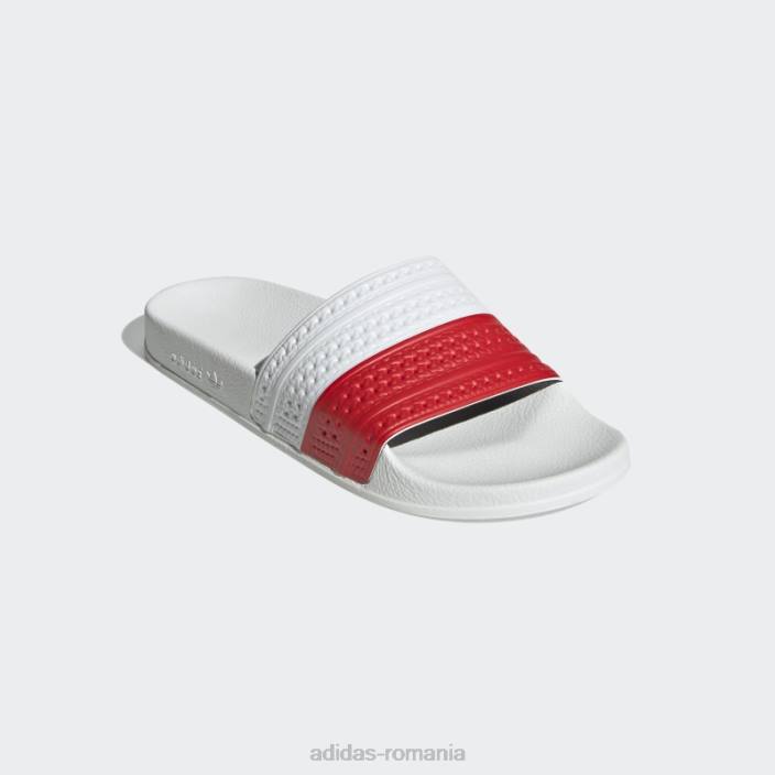 Adidas diapozitive adilette roșii femei alb roșu 2JBN16325