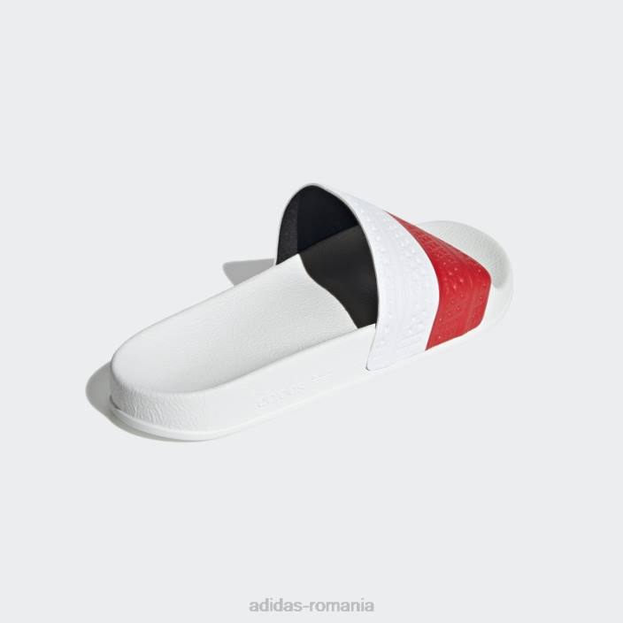 Adidas diapozitive adilette roșii femei alb roșu 2JBN16325