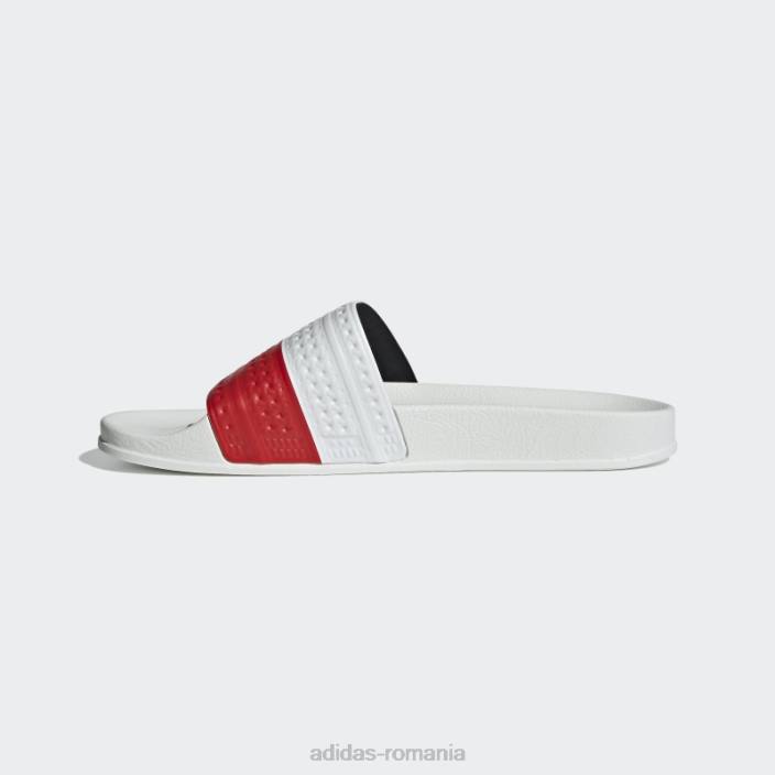 Adidas diapozitive adilette roșii femei alb roșu 2JBN16325