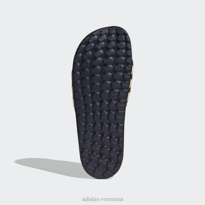 Adidas diapozitive albe adilette boost femei alb/cerneală/galben 2JBN16331