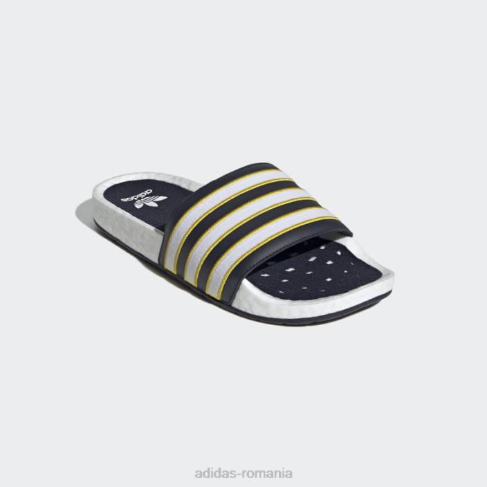 Adidas diapozitive albe adilette boost femei alb/cerneală/galben 2JBN16331