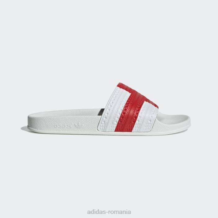 Adidas diapozitive roșii adilette femei alb roșu 2JBN16322