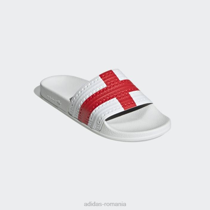 Adidas diapozitive roșii adilette femei alb roșu 2JBN16322