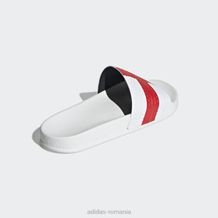 Adidas diapozitive roșii adilette femei alb roșu 2JBN16322