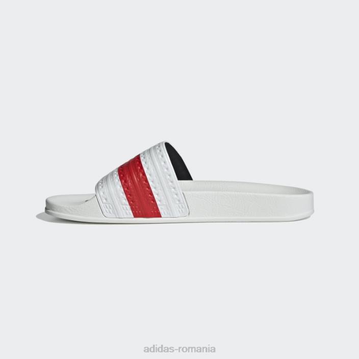Adidas diapozitive roșii adilette femei alb roșu 2JBN16322