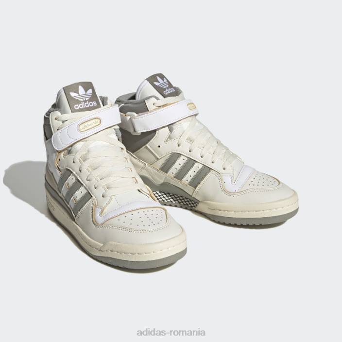 Adidas forum 84 hi pantofi albi femei pietriș alb/argintiu 2JBN8564