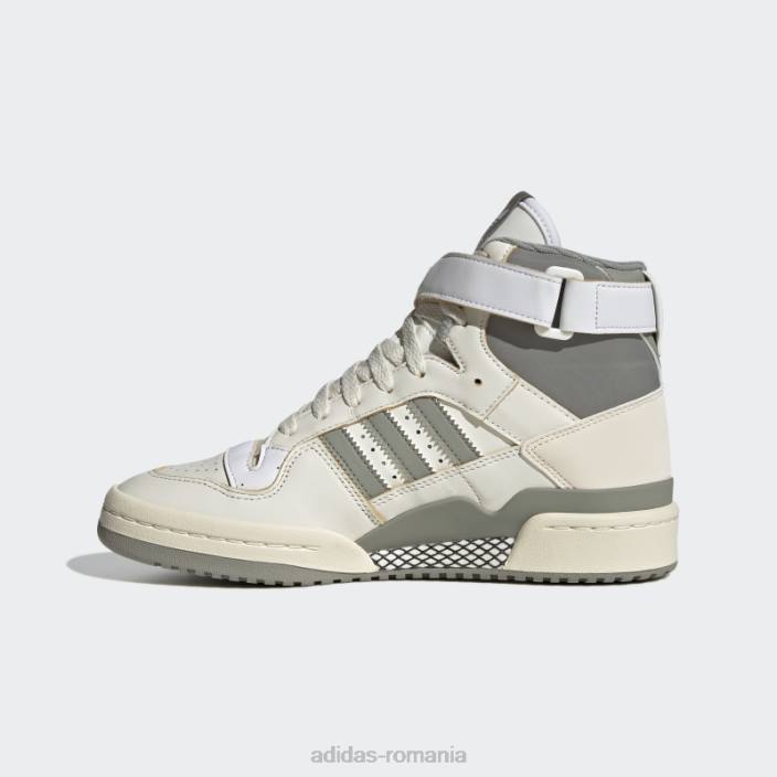 Adidas forum 84 hi pantofi albi femei pietriș alb/argintiu 2JBN8564