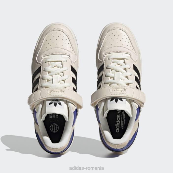 Adidas forum blue pantofi joase femei alb/negru/albastru 2JBN1964