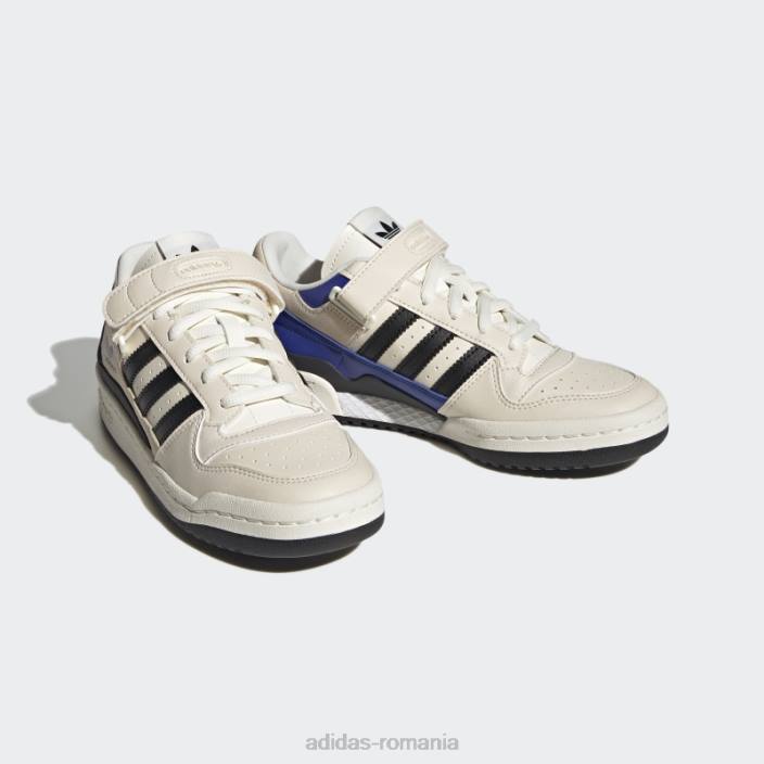 Adidas forum blue pantofi joase femei alb/negru/albastru 2JBN1964