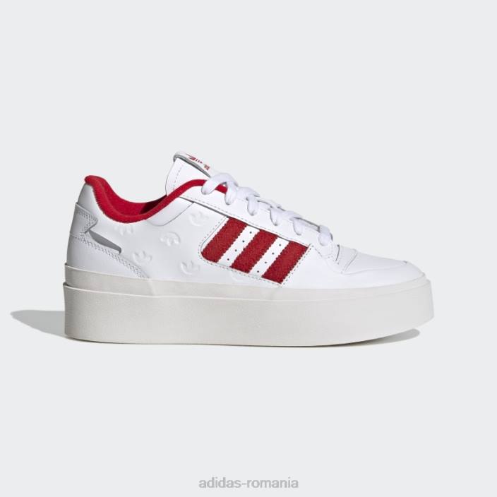 Adidas forum excelent pantofi albi femei alb/stacojiu 2JBN8426