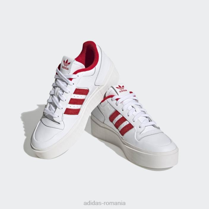 Adidas forum excelent pantofi albi femei alb/stacojiu 2JBN8426