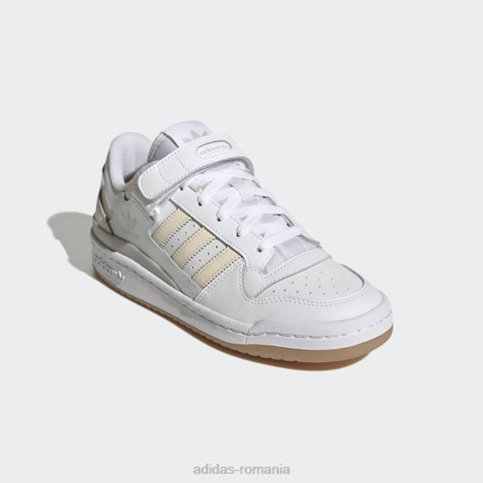 Adidas forum pantofi joase nuanță ecru femei nuanță alb/ecru/gumă 2JBN8676