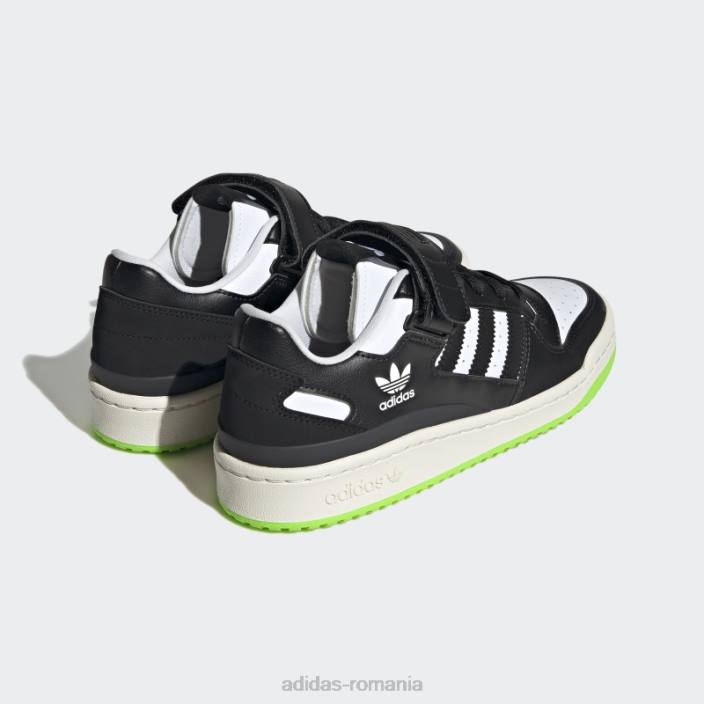 Adidas forum pantofi jos negri femei alb negru 2JBN16153