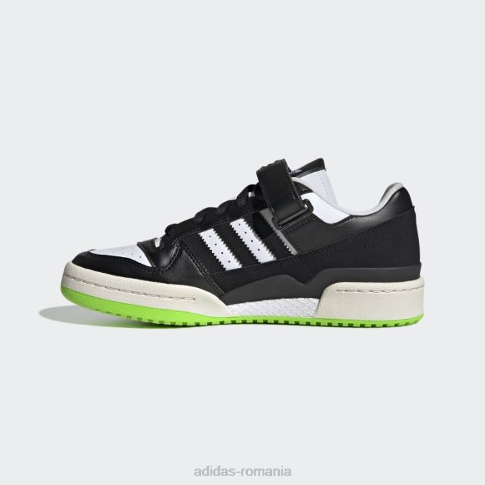 Adidas forum pantofi jos negri femei alb negru 2JBN16153