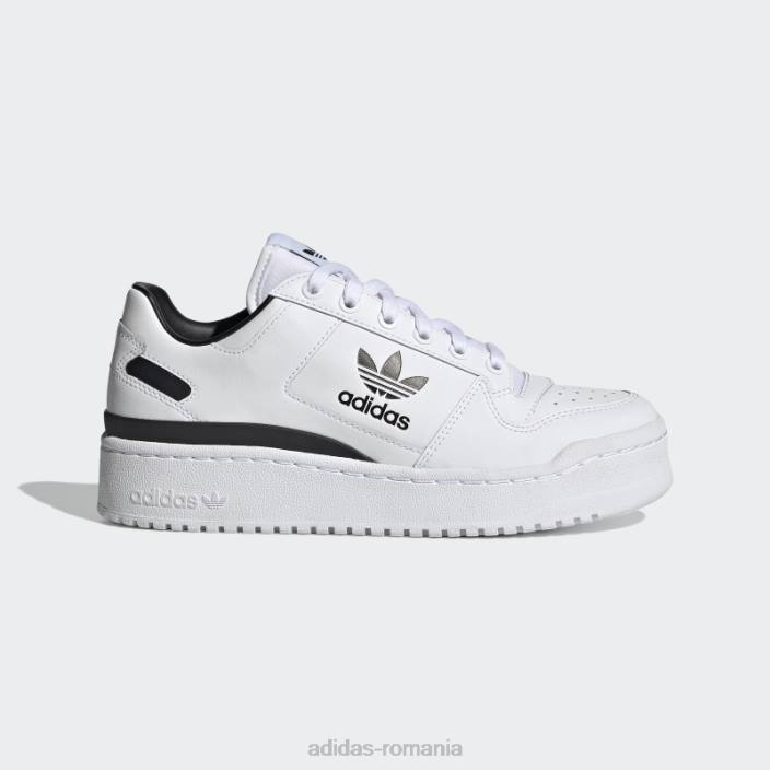 Adidas forum pantofi îndrăzneți negri femei alb negru 2JBN8364