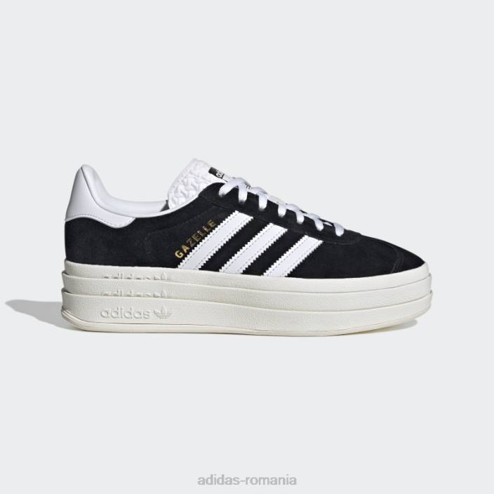 Adidas gazelle bold pantofi negri femei alb negru 2JBN8425