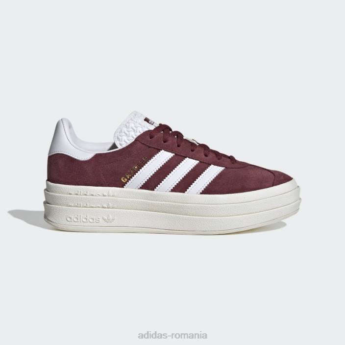 Adidas gazelle bold pantofi roșii femei rosu alb 2JBN15871