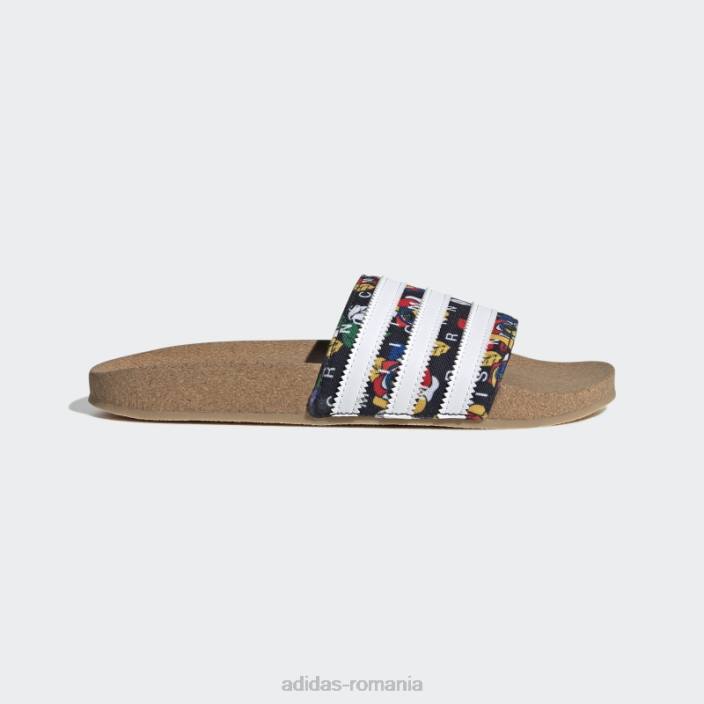 Adidas negru bogat mnisi adilette diapozitive adidas femei negru/alb/culoare furnizor 2JBN16233