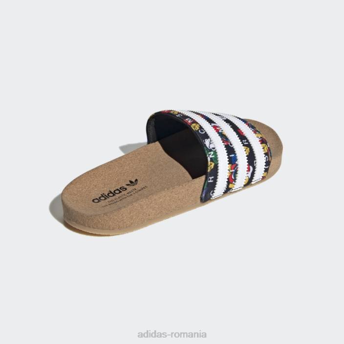 Adidas negru bogat mnisi adilette diapozitive adidas femei negru/alb/culoare furnizor 2JBN16233