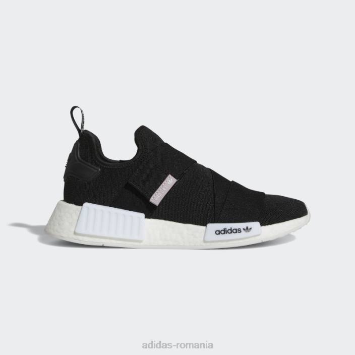 Adidas nmd-r1 pantofi albi femei alb negru 2JBN8296