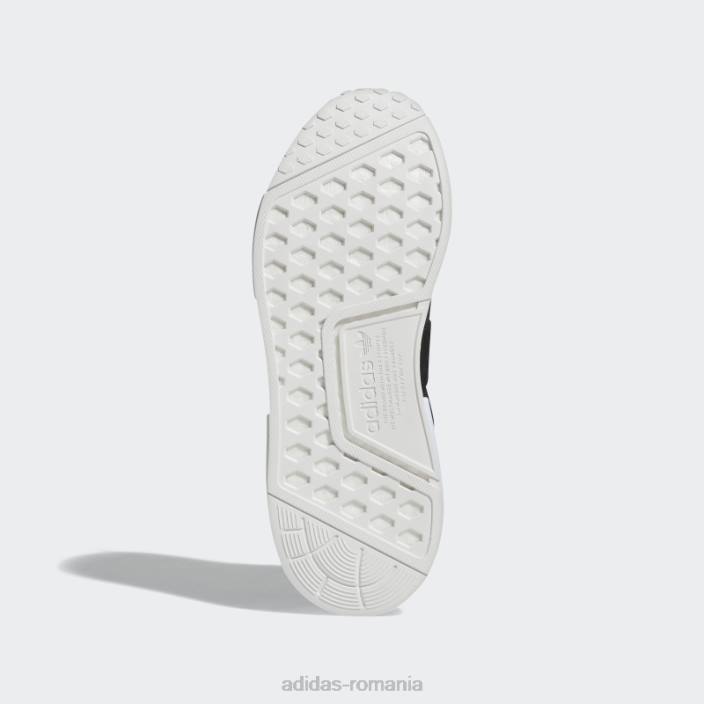 Adidas nmd-r1 pantofi albi femei alb negru 2JBN8296