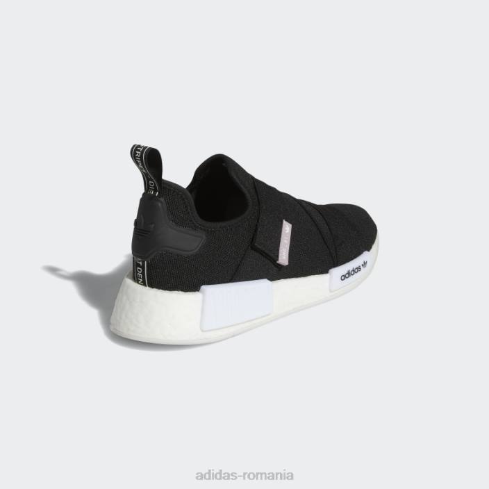 Adidas nmd-r1 pantofi albi femei alb negru 2JBN8296