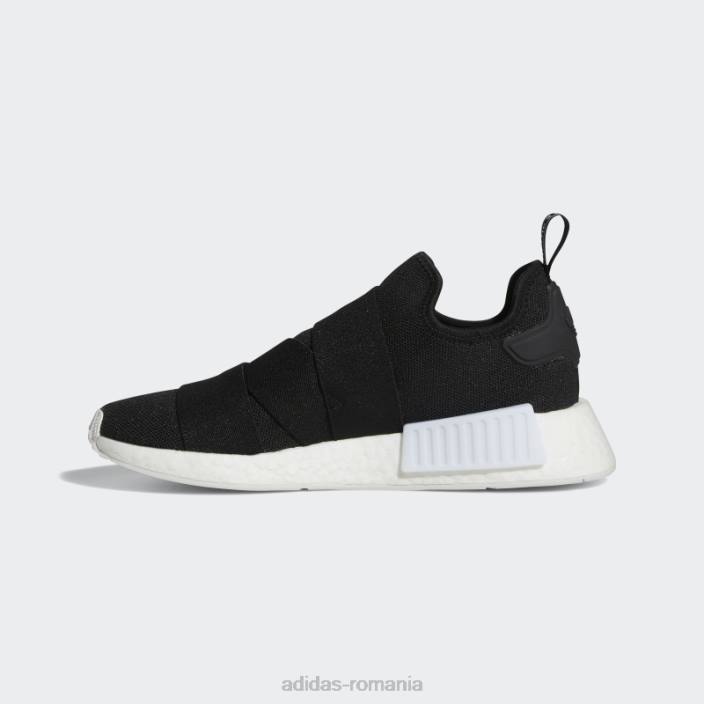 Adidas nmd-r1 pantofi albi femei alb negru 2JBN8296