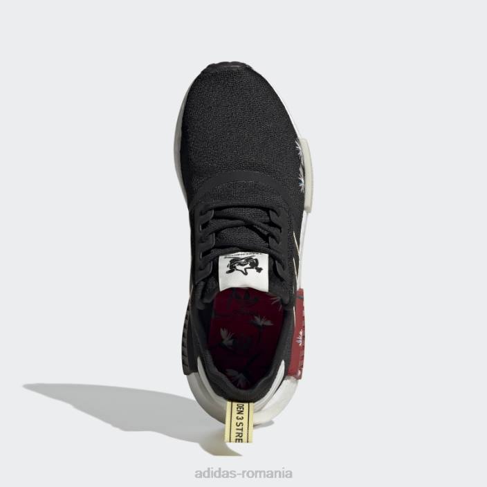 Adidas nmd-r1 thebe magugu pantofi negri femei negru/galben/rosu 2JBN8653