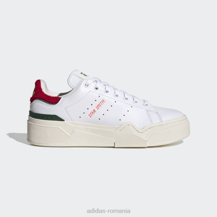 Adidas pantofi adidas alb stan smith excelente 2b femei alb/stacojiu/verde 2JBN2001
